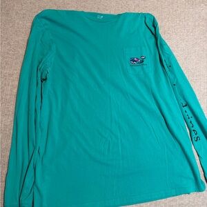 Vineyard Vines Turquoise Long Sleeve Tee